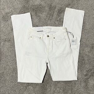 7 for all mankind Women's White Jeans